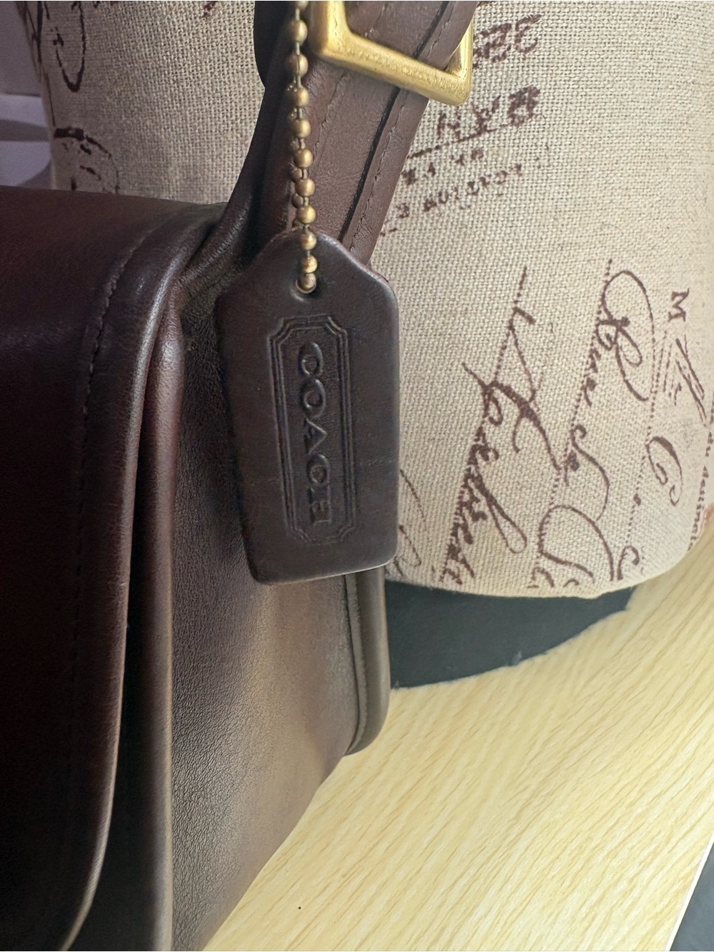 Coach Vintage  Legacy Small Flap Style # 9965 Brown - Picture 3 of 5